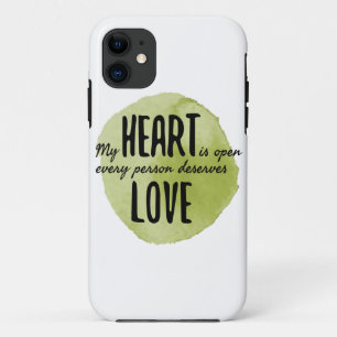 Capa Para iPhone 11 amor próprio a vibrações positivas para a aceitaçã
