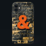 Capa Para iPhone 11 Ampersand The Joiner<br><div class="desc">O painel reúne as coisas. É o pacificador do mundo da pontuação. Um mural laranja arrojado em uma parede de tijolo sujo faz uma declaração!</div>