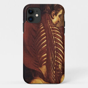 Capa Para iPhone 11 Anatomia/Esqueleto de Casca-Mate do dorso feminino