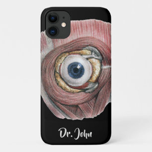 Capa Para iPhone 11 Anatomia Humana Vintage, Olho do Globo Ocular com 