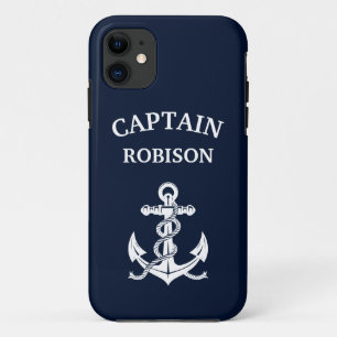 Capa Para iPhone 11 Âncora do nome do capitão