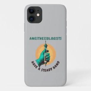 Capa Para iPhone 11 Anestesiologistas têm mão firme, Anestesia