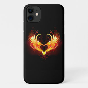 Capa Para iPhone 11 Angel Fire Heart with Wings