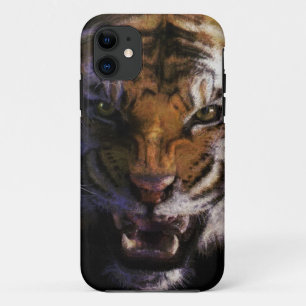 Capa Para iPhone 11 Angry Bengal Tiger Big Cat Wildlife iPhone 5 Case