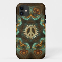 Capa Para iPhone 11 Ângulos de paz internos