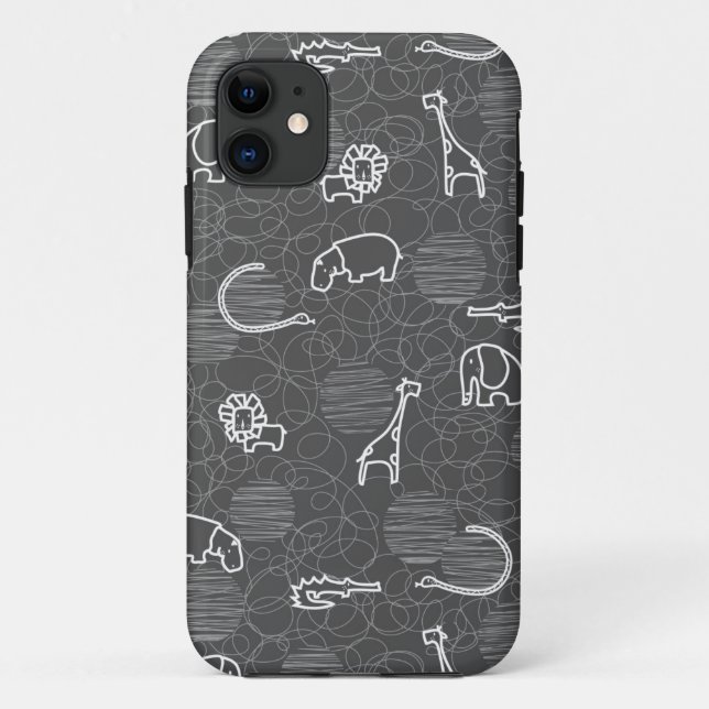 Capa Para iPhone 11 animais 5 do safari (Verso)