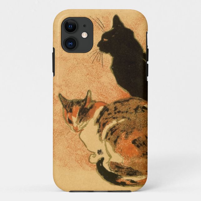 Capa Para iPhone 11 Animais antigos de Theophile Steinlen dos gatos do (Verso)