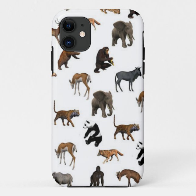 Capa Para iPhone 11 Animais Selvagens (Verso)