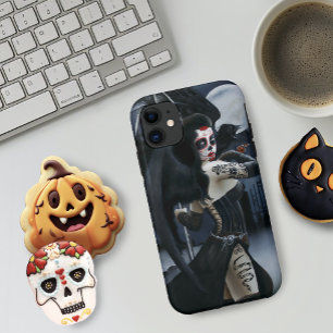 Capa Para iPhone 11 Anjo da Morte Gótica Escura Açúcar Caveira Fantasi