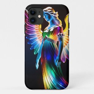 Capa Para iPhone 11 Anjo de vidro multicolorido