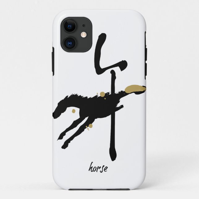Capa Para iPhone 11 Ano do cavalo - zodíaco chinês (Verso)