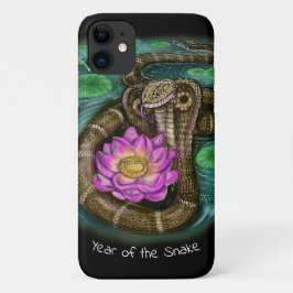 Capa Para iPhone 11 Ano Zodíaco Chinês do Cobra