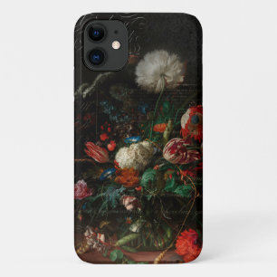 Capa Para iPhone 11 Antecipação da Vida Estática Floral e Script Franc