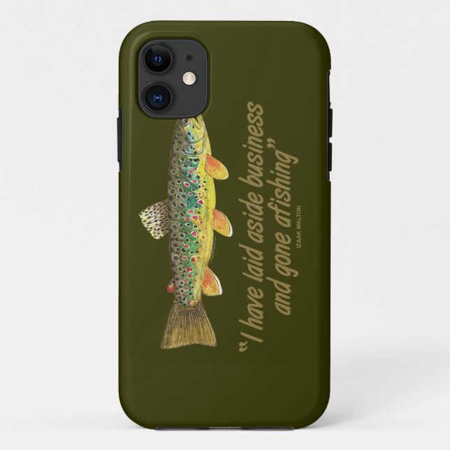 Capa Para iPhone 11 Antigas Palavras De Pesca (Verso)