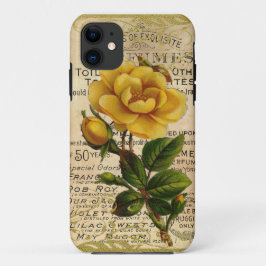 Capa Para iPhone 11 Antigos Rosas franceses
