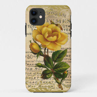Capa Para iPhone 11 Antigos Rosas franceses