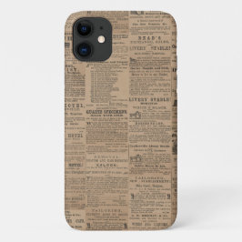 Capa Para iPhone 11 Anúncios do Passado, NY 1856 capa de iPhone / iPad