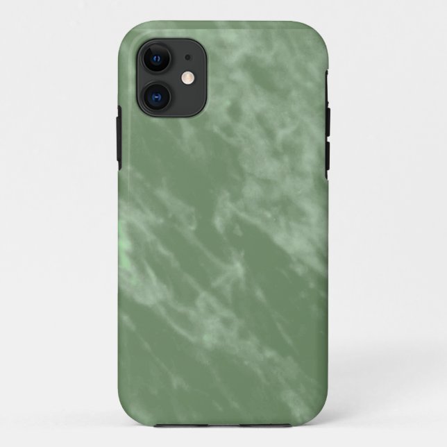 Capa Para iPhone 11 Aparência de Mármore Verde (Verso)