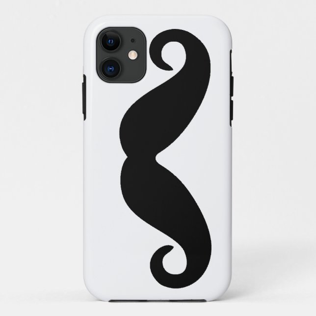 Capa Para iPhone 11 Apenas um bigode (Verso)