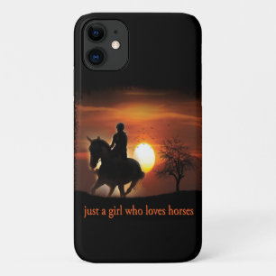 Capa Para iPhone 11 apenas uma garota que ama cavalos