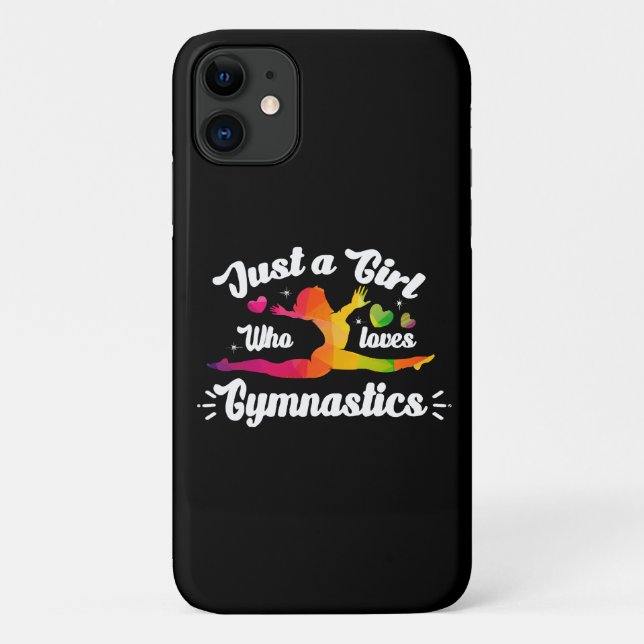Capa Para iPhone 11 Apenas Uma Garota Que Ama Ginástica (Verso)
