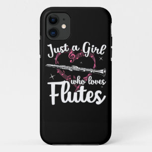 Capa Para iPhone 11 Apenas Uma Menina Que Ama Flutes
