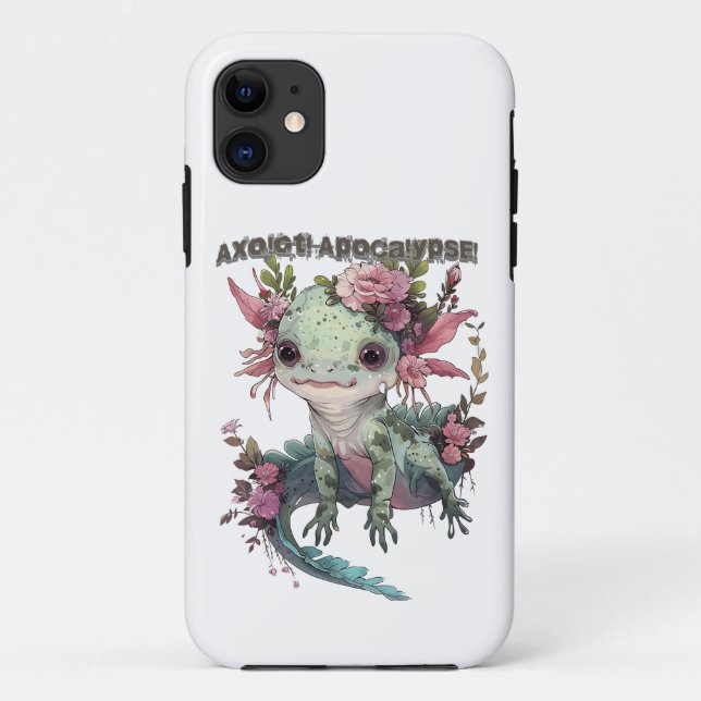 Capa Para iPhone 11 Apocalipse Axolotl! Dia das Bruxas (Verso)