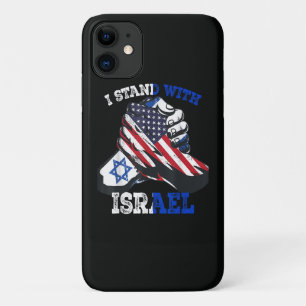 Capa Para iPhone 11 Apoio Eu Fico com a Herança Judaica Israelense