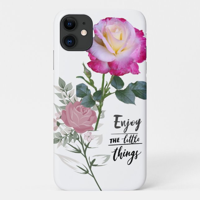 Capa Para iPhone 11 Aproveite As Coisas Pequenas (Verso)