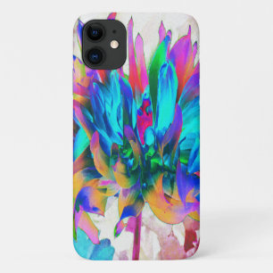 Capa Para iPhone 11 Aquarela Atormentada Rainbow Cactus Dahlia