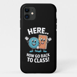 Capa Para iPhone 11 Aqui Agora Volte Para A Aula Enfermeira Escolar Mé