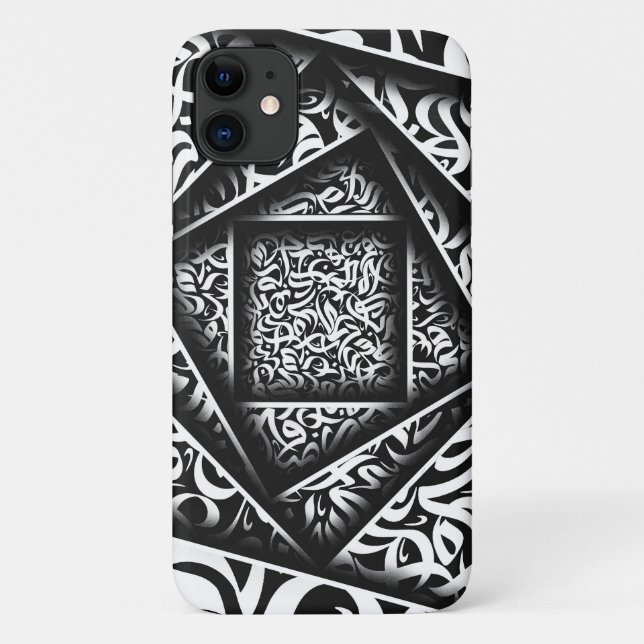 Capa Para iPhone 11 arábica Calliografia 3d (Verso)