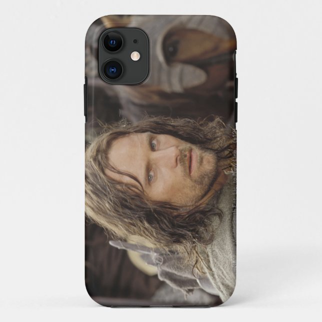 Capa Para iPhone 11 Aragorn com cavalo (Verso)