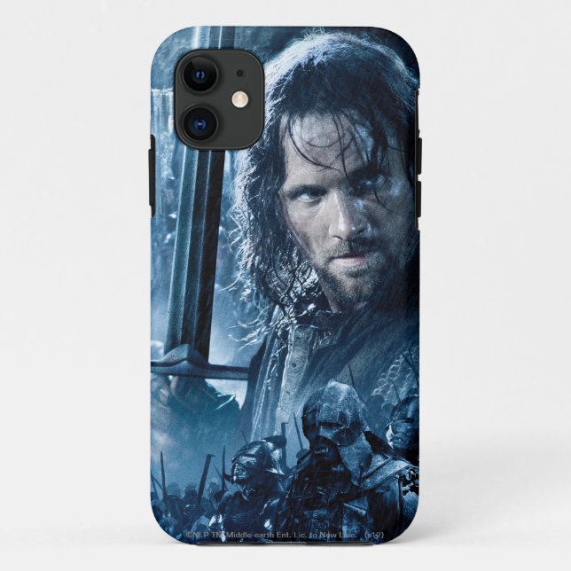 Capa Para iPhone 11 Aragorn Versus Orcs (Verso)