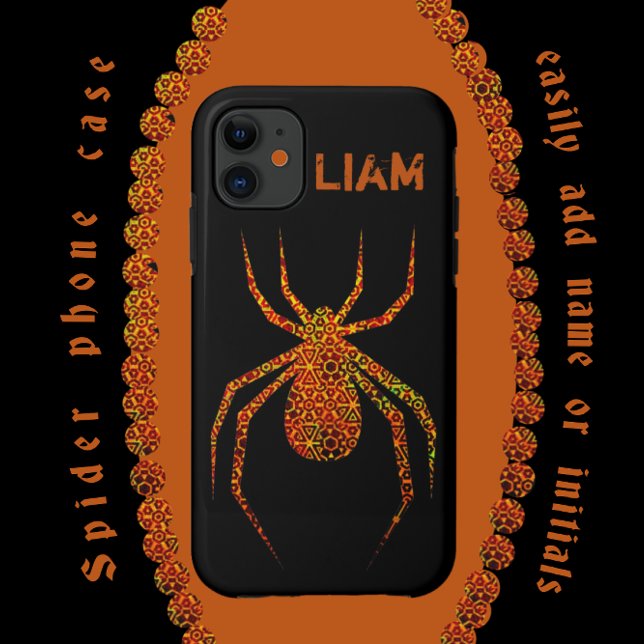 Capa Para iPhone 11 Aranha-Aranha Geométrica Espantosa Incrível (Criador carregado)