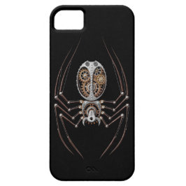Capa Para iPhone 11 Aranha de Steampunk no preto