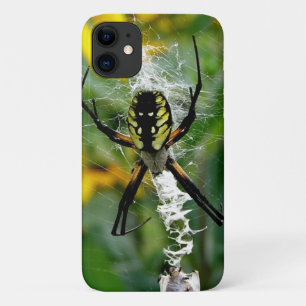 Capa Para iPhone 11 Aranha Orbicular na Teia