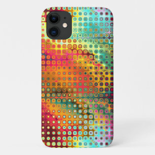 Capa Para iPhone 11 Arco-Íris de Derrete do Padrão de Pontos