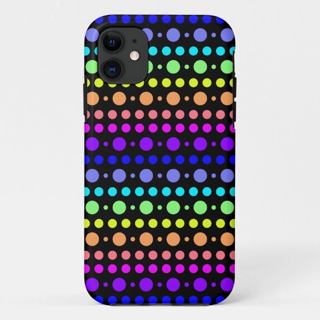 Capa Para iPhone 11 Arco-íris de Dots iPhone 5 Case-Mate (Verso)