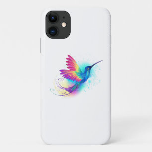 Capa Para iPhone 11 Arco-Íris Exótico Hummingbird