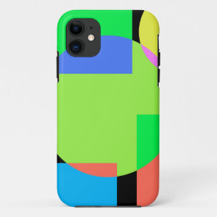 Capa Para iPhone 11 Arco-íris geométrico