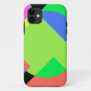 Capa Para iPhone 11 Arco-íris geométrico
