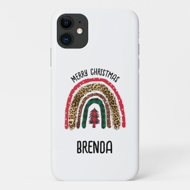 Capa Para iPhone 11 Arco-Íris para Impressão Personalizada de Animais  (Verso)