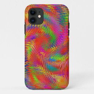Capa Para iPhone 11 Arco-íris Tecido