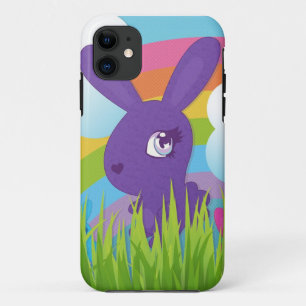 Capa Para iPhone 11 Arcos-íris e coelhos