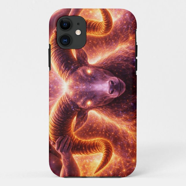 Capa Para iPhone 11 Aries | Zodiac Collection - Elegant Astrology  (Verso)