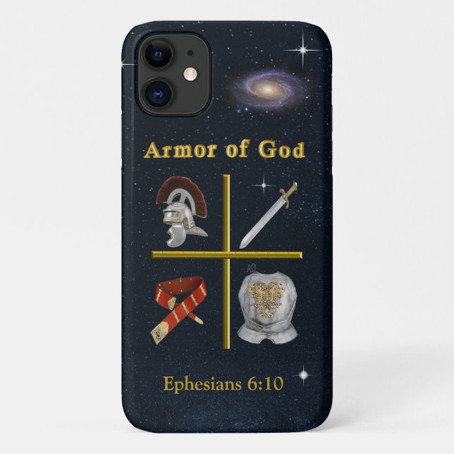 Capa Para iPhone 11 Armadura de Deus (Verso)