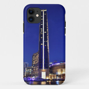 Capa Para iPhone 11 Arquitetura de Dubai Marina à noite
