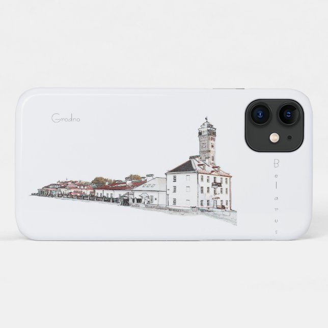 Capa Para iPhone 11 Arquitetura do Grodno Hrodna Belarus iPhone 11 Cas (Verso (horizontal))