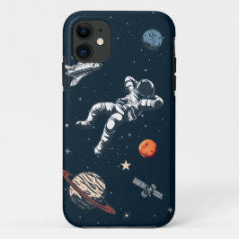 CAPA PARA iPhone 11 ARREFECIMENTO ESPACIAL ASTRONAUTA